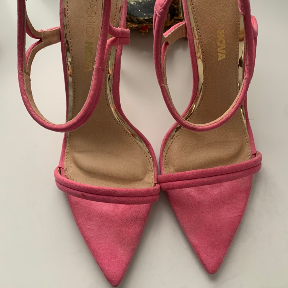 PINK STRAP SUCCESS HEELS